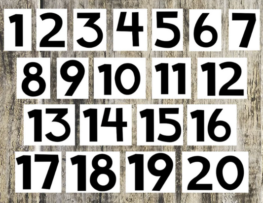 Number Decals Up to 100 Vinyl Stickers-Labels for Classroom Teachers, Student Supplies Organization-Back to School-DIY Projects and Crafts