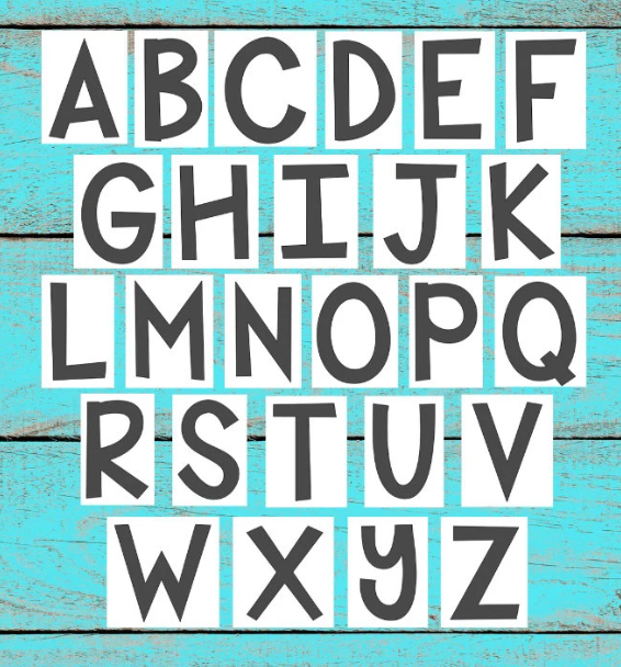Alphabet Letter Decals Vinyl Stickers - Capital-Uppercase for Classroom Library Labels, Guided Reading Levels - Back to School DIY Projects