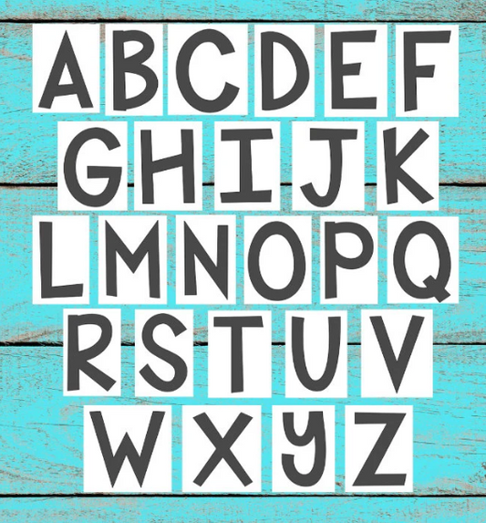 Alphabet Letter Decals Vinyl Stickers - Capital-Uppercase for Classroom Library Labels, Guided Reading Levels - Back to School DIY Projects