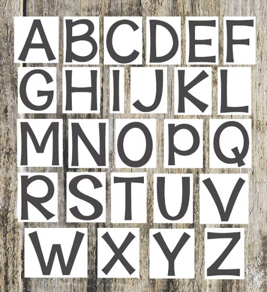 Alphabet Letter Decals Vinyl Stickers - Capital-Uppercase for Classroom Library Labels, Guided Reading Levels - Back to School