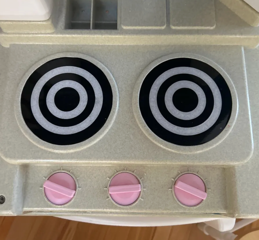 Kid's Play Kitchen Electric Stove Burner Decals - Replacement Vinyl Stickers - Playroom,  Preschool, Kindergarten Home Center - DIY Makeover