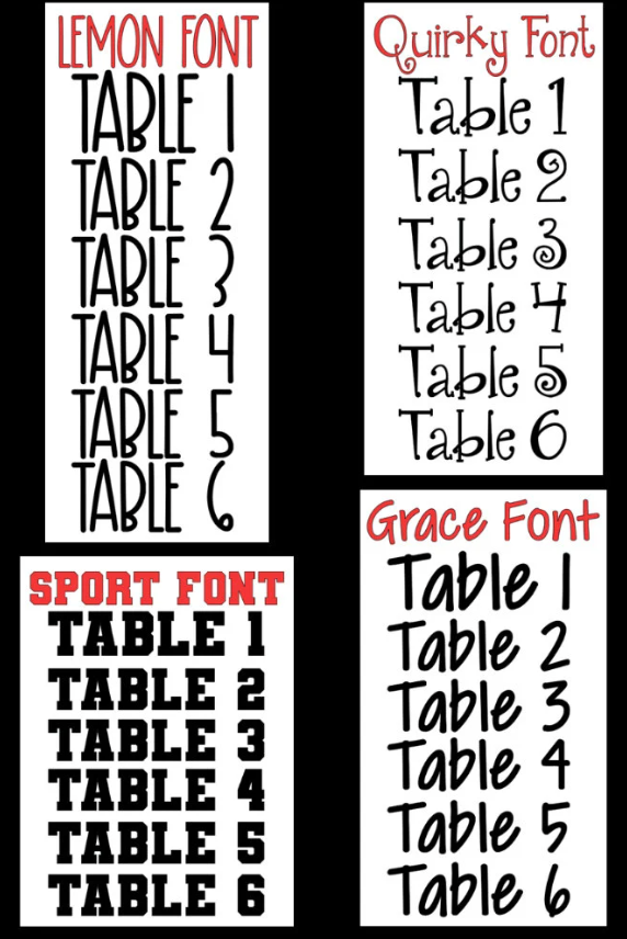 Table Number Decals for Classroom Caddies - Teacher Organization Vinyl Sticker Labels - Back to School Supplies