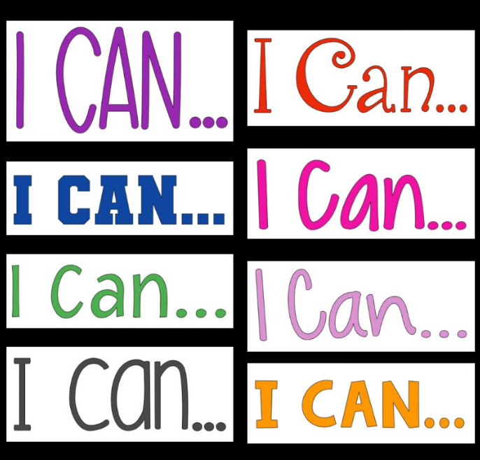 I Can Statement Decal - Classroom Whiteboard Vinyl Sticker - Teacher Lesson Plans - Back to School
