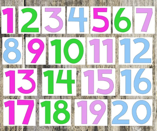 Number Decals Multi-Colored Up to 100: Vinyl Sticker Labels for Classroom Teachers, Student Supplies Organization-Back to School