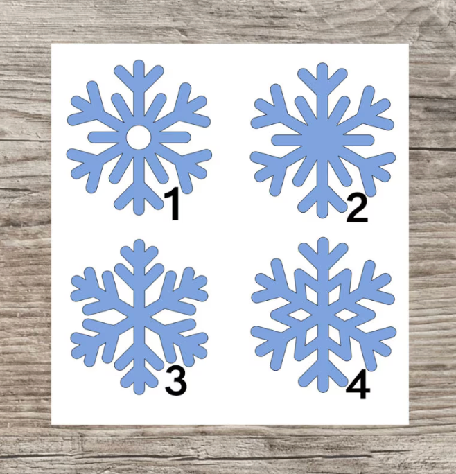 Snowflake Decals - Vinyl Stickers for Winter Crafts, Christmas Ornaments, Party Decorations, Water Bottles - DIY Projects & Gifts