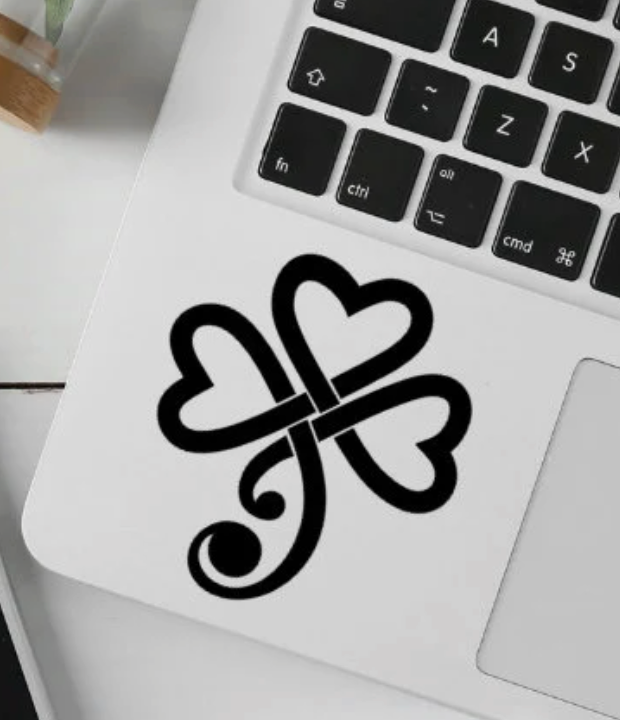 Celtic Shamrock Decals - St. Patrick's Day Vinyl Stickers - Clovers for DIY Craft Projects