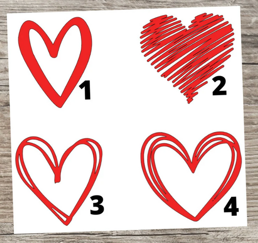 Heart Decals - Happy Valentine's Day Vinyl Stickers for Water Bottles, Party Decorations, DIY Projects & Crafts