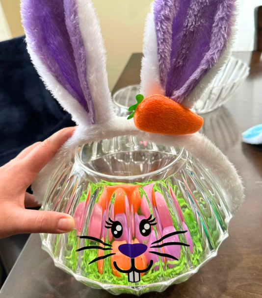 Easter Bunny Rabbit Face Decals - Vinyl Stickers for Spring DIY Crafts - Bucket, Pail, Wine Glass, Mug