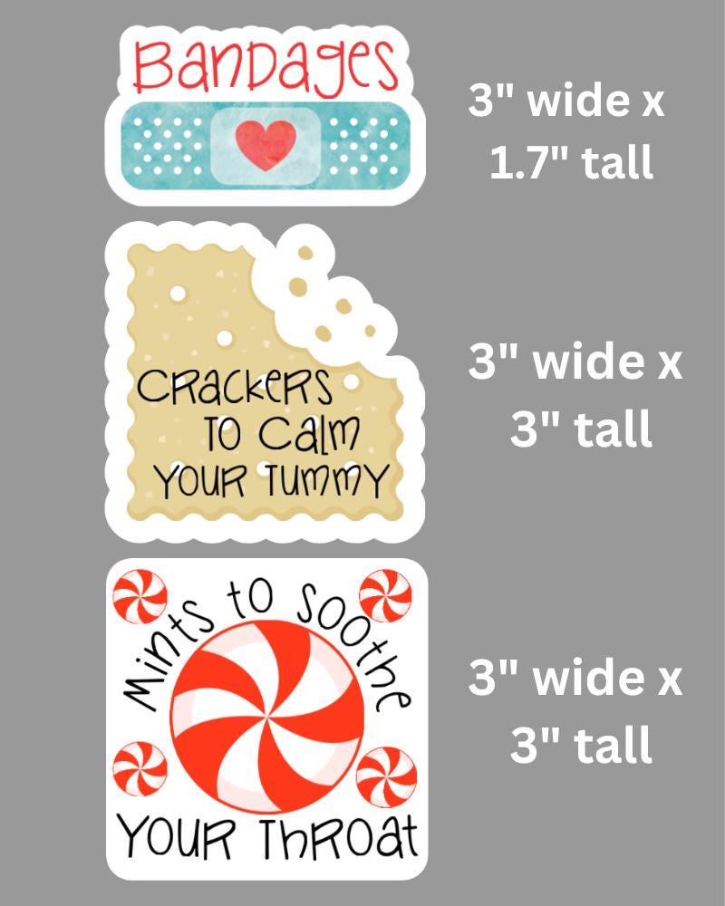 Classroom Stickers for Teachers & Student Supplies - Back to School Labels Pencils~Erasers~Crayons~Scissors~Rulers~Paint Brushes~Sharpeners