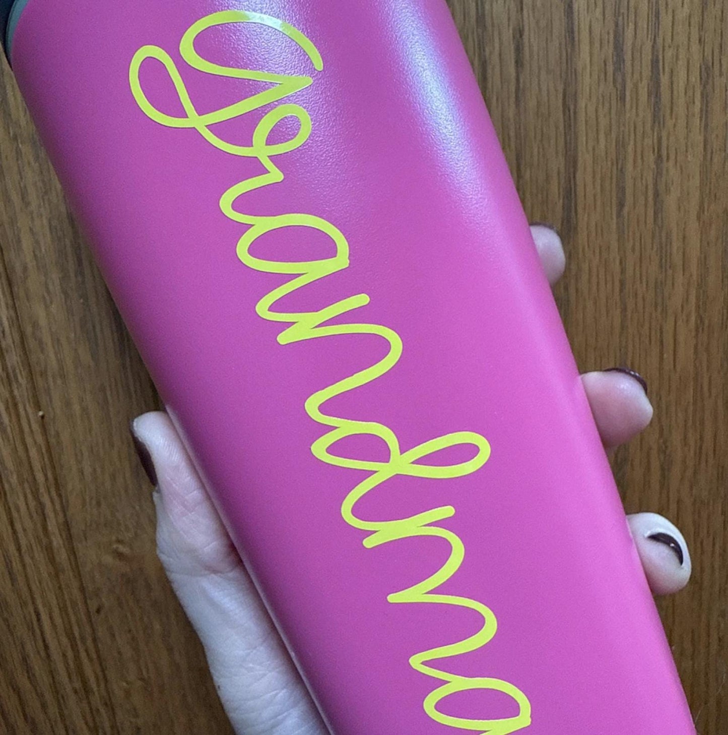 Cursive Name Decals - Personalized Vinyl Stickers - Script Words for Tumblers, Water Bottles, Wine Glasses, Girl's Weekend