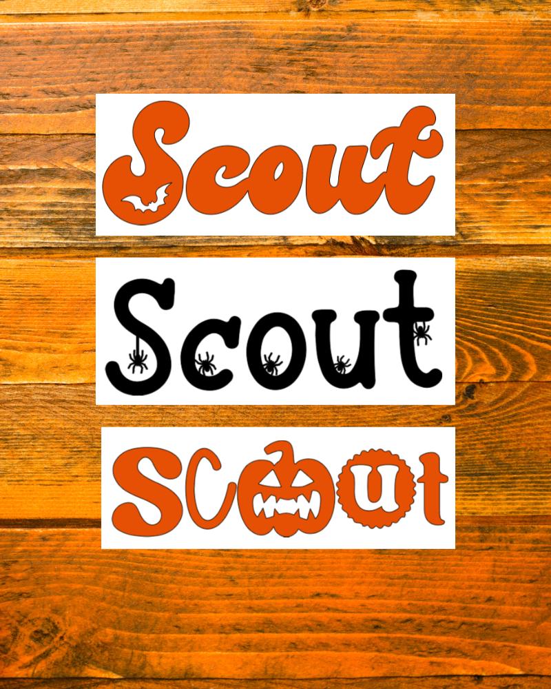 Halloween Name Decals - Personalized Vinyl Stickers for Fall Parties, Tumblers, Water Bottles, School Celebrations, DIY Projects & Crafts